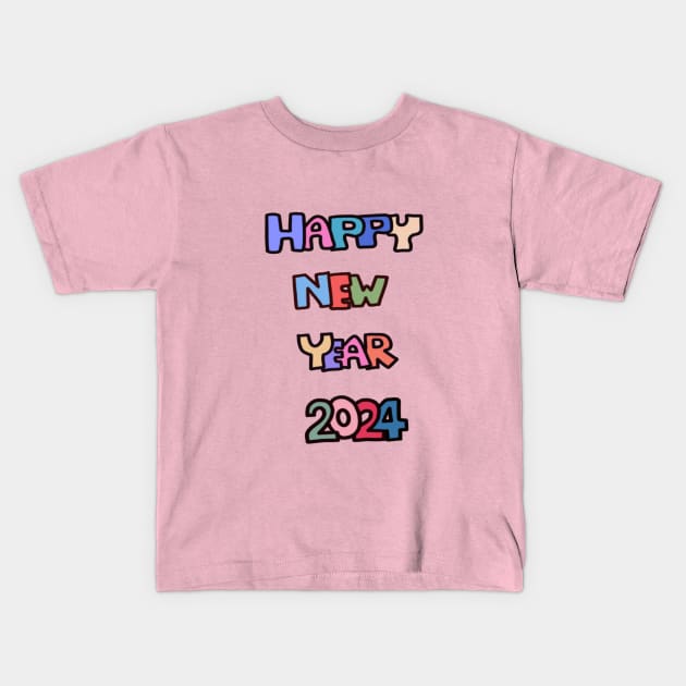 2024 New Year Kids T-Shirt by BigSaturn